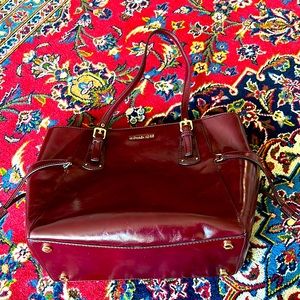 Michael Kors Berry Red Leather Bag